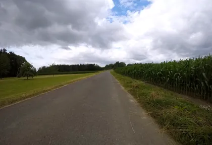 Route photo at kilometre 25.8