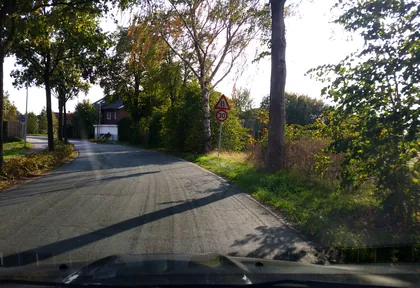 Route photo at kilometre 14.8