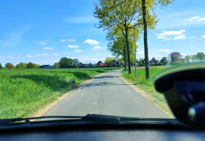 Route photo at kilometre 19.3