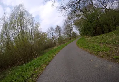 Route photo at kilometre 22.6
