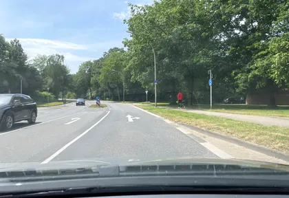 Streckenfoto bei Kilometer 1