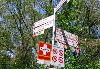 Streckenfoto bei Kilometer 10,5