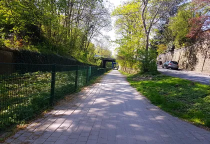 Streckenfoto bei Kilometer 17,8