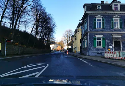 Streckenfoto bei Kilometer 0,2