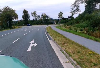 Streckenfoto bei Kilometer 11,6