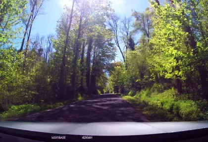 Route photo at kilometre 30.6