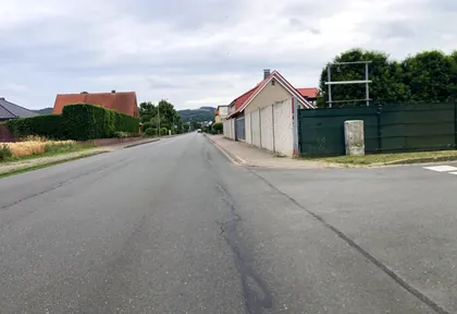 Route photo at kilometre 7.6