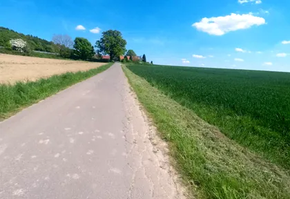 Route photo at kilometre 31.8