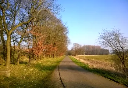 Route photo at kilometre 14.2