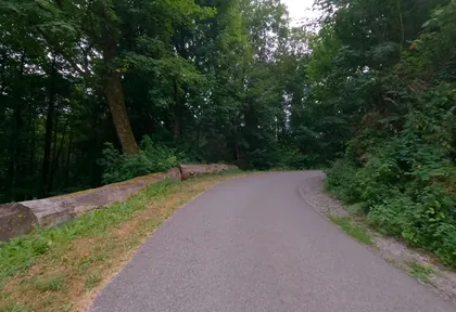 Streckenfoto bei Kilometer 9,4