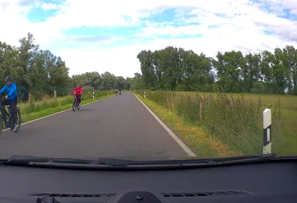 Streckenfoto bei Kilometer 9,4
