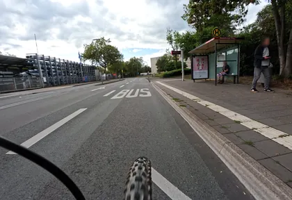 Streckenfoto bei Kilometer 0,6