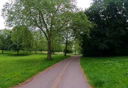 Streckenfoto bei Kilometer 21,2