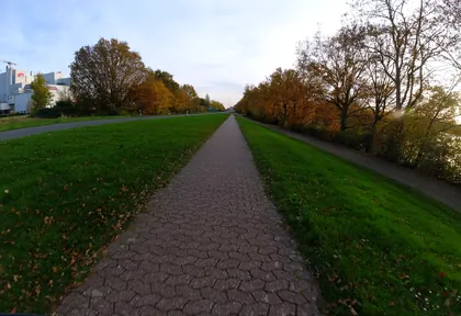 Streckenfoto bei Kilometer 0,2
