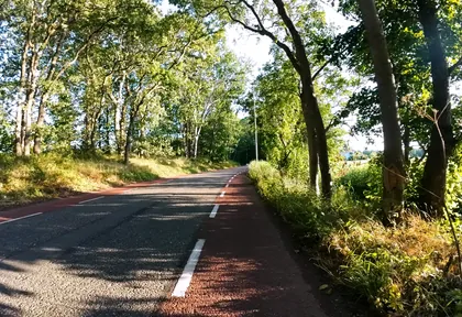 Route photo at kilometre 4.8