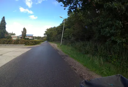 Route photo at kilometre 11.2