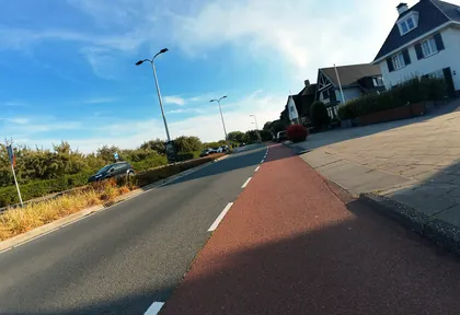 Route photo at kilometre 13.6