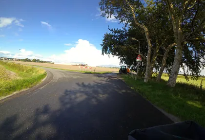 Route photo at kilometre 10.6