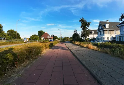 Route photo at kilometre 16.2