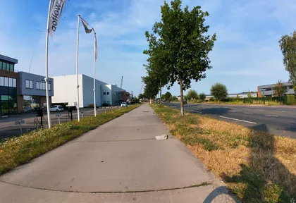 Route photo at kilometre 23.4
