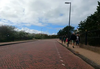 Route photo at kilometre 15.2