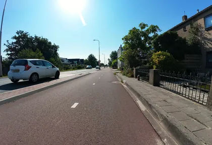 Route photo at kilometre 8.4