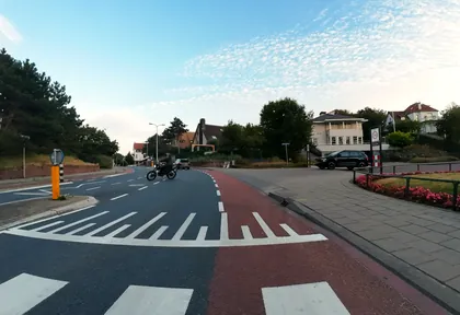 Route photo at kilometre 14.6
