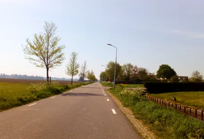 Route photo at kilometre 33.6