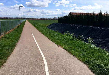 Route photo at kilometre 32.8