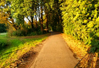 Route photo at kilometre 20.2