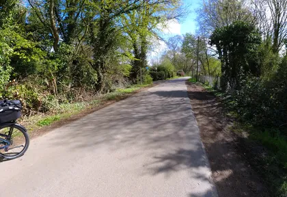 Route photo at kilometre 19.3