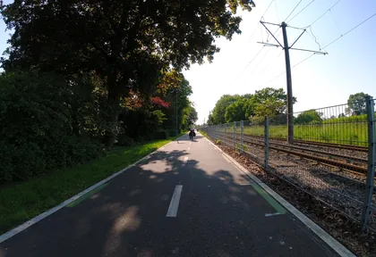Route photo at kilometre 17.6