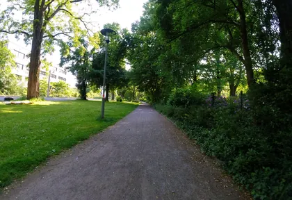 Route photo at kilometre 16.6