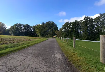 Route photo at kilometre 9.4