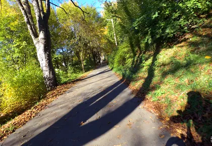 Route photo at kilometre 22.4