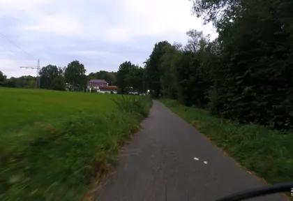 Route photo at kilometre 13.4
