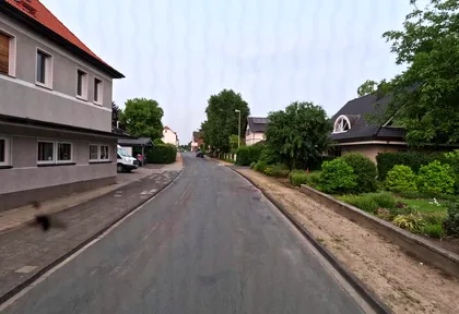 Route photo at kilometre 3.9