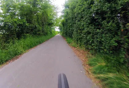 Route photo at kilometre 32.4