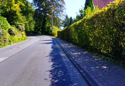 Route photo at kilometre 11.8