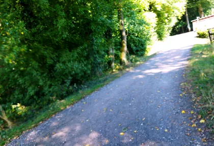 Route photo at kilometre 15.8