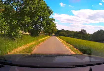 Route photo at kilometre 22.8