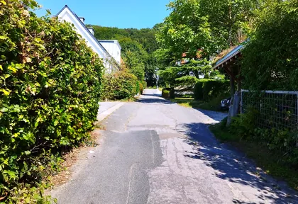 Route photo at kilometre 12.4
