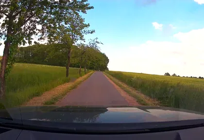 Route photo at kilometre 23.2