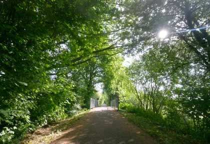 Streckenfoto bei Kilometer 15,8
