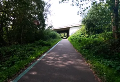 Streckenfoto bei Kilometer 3,5