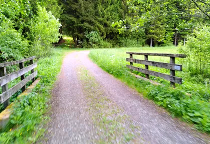 Streckenfoto bei Kilometer 9,1