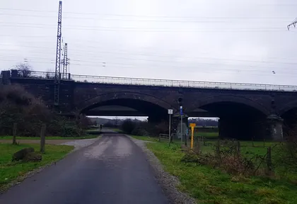 Streckenfoto bei Kilometer 18,8