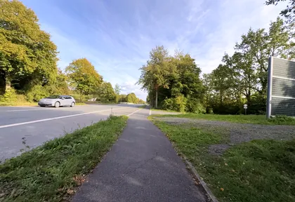 Route photo at kilometre 22.8