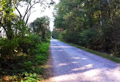Route photo at kilometre 9.2