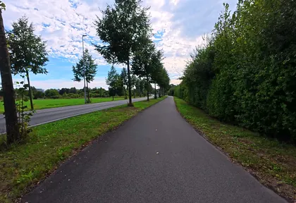 Route photo at kilometre 26.7
